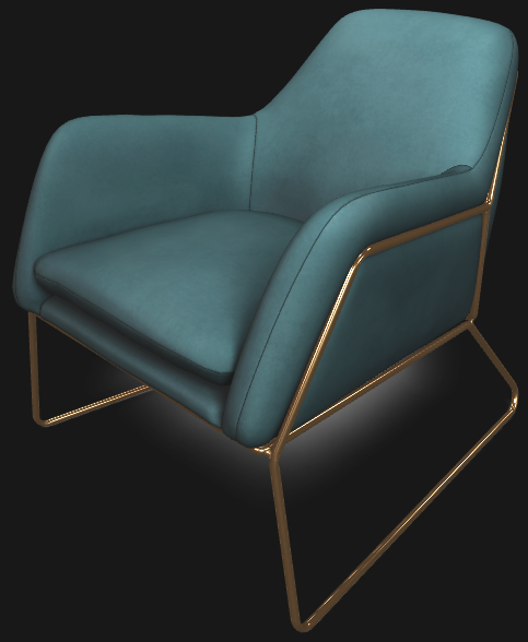 Gold Frame Chair